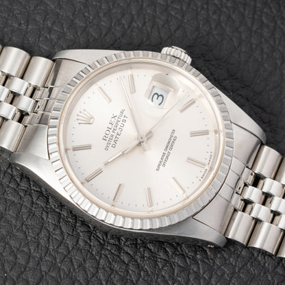 Rolex Datejust 36mm Ref. 16220 Engine Turned bezel Jubilee (1991)