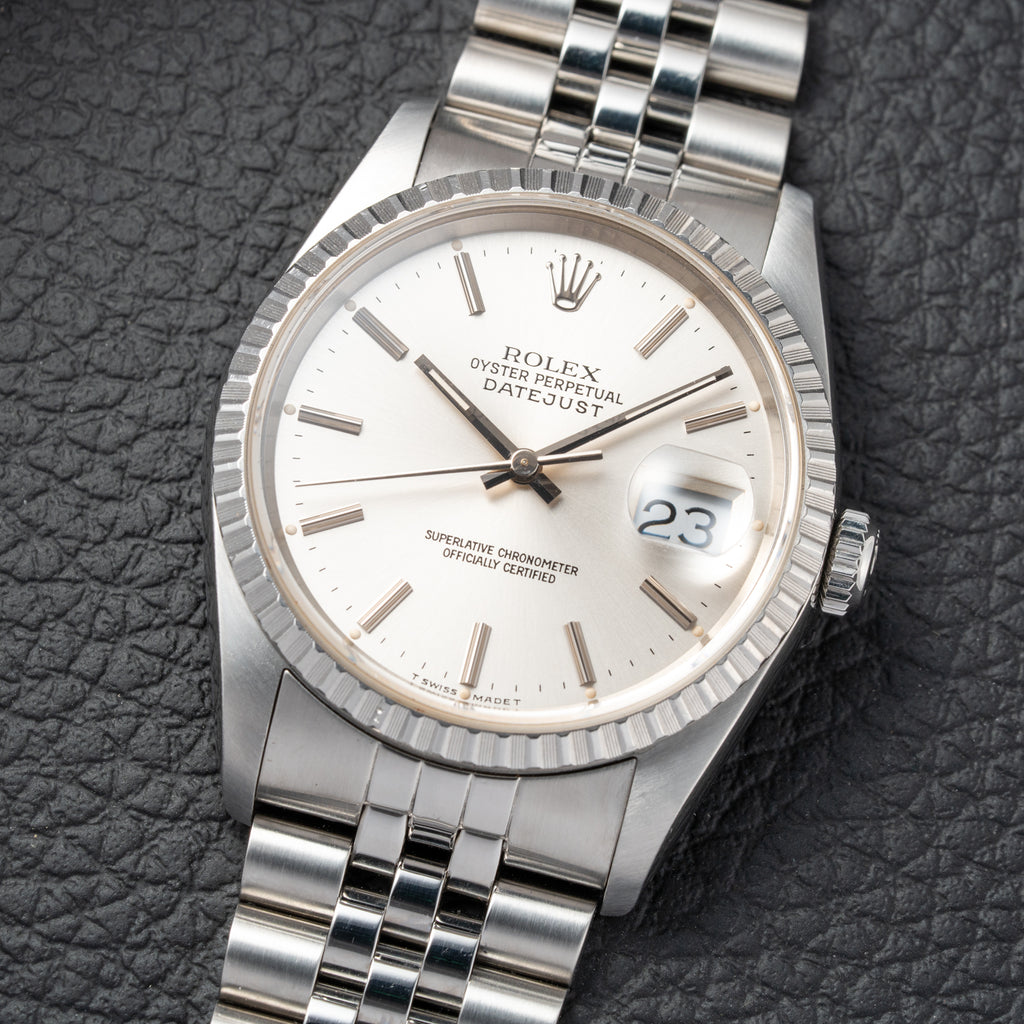 Rolex Datejust 36mm Ref. 16220 Engine Turned bezel Jubilee (1991)