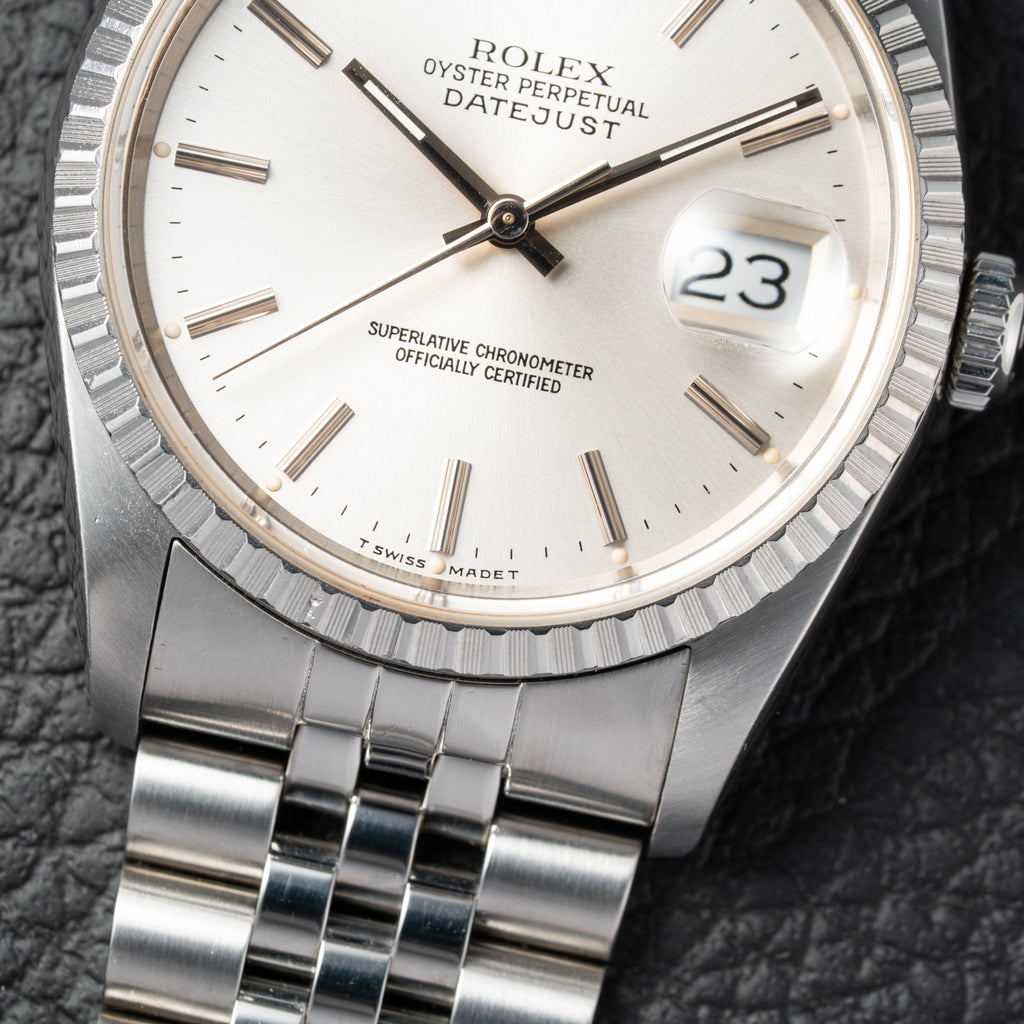 Rolex Datejust 36mm Ref. 16220 Engine Turned bezel Jubilee (1991)