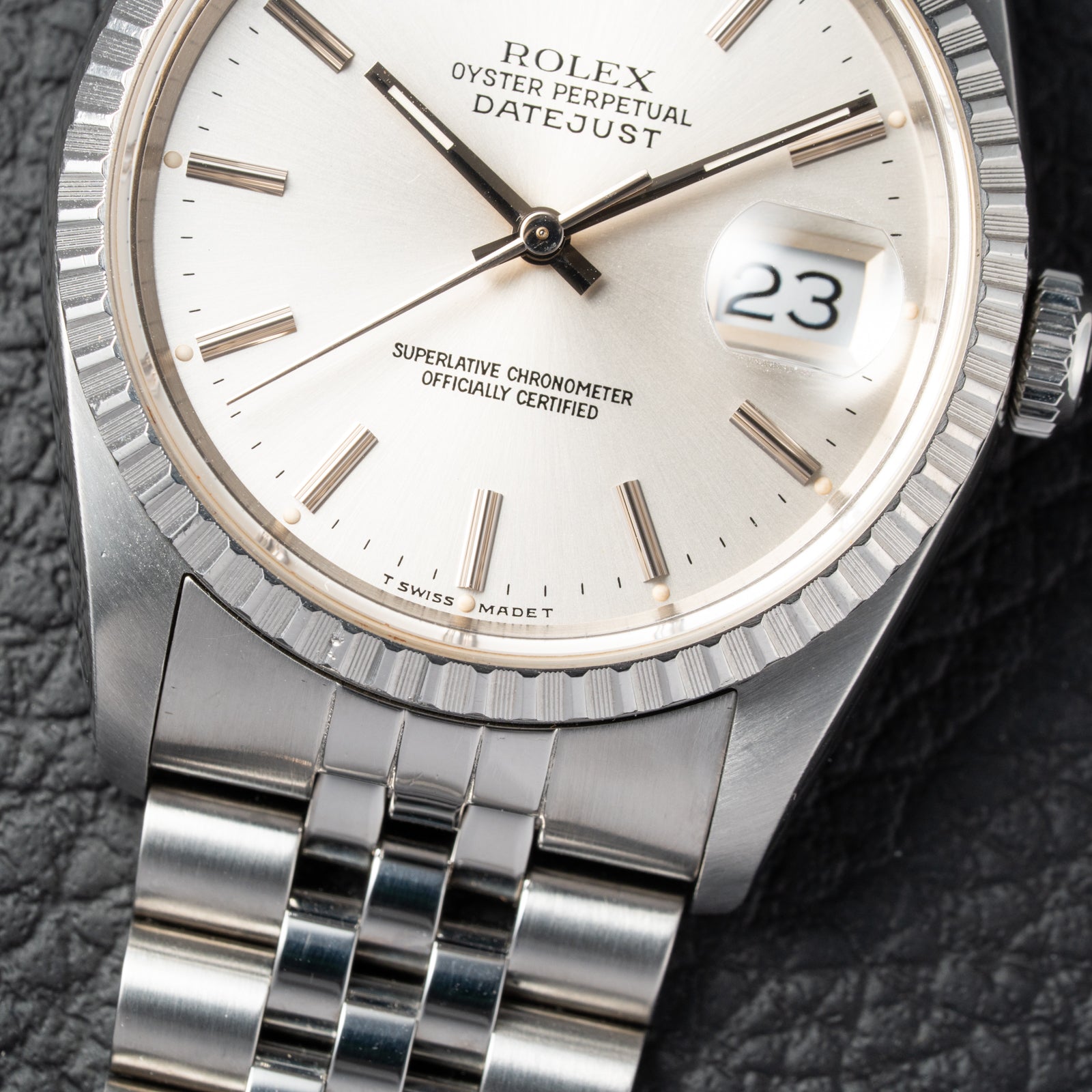 Rolex Datejust 36mm Ref. 16220 Engine Turned bezel Jubilee (1991)