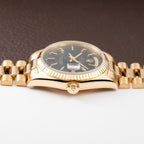 Rolex Day-Date Oyster Perpetual 18K Yellow Gold Black Dial Ref. 18238 from 1990