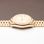 Rolex Lady-Datejust 26 Factory Diamond Dial, Bezel & Lugs  18K Yellow Gold Ref 69158 from 1989