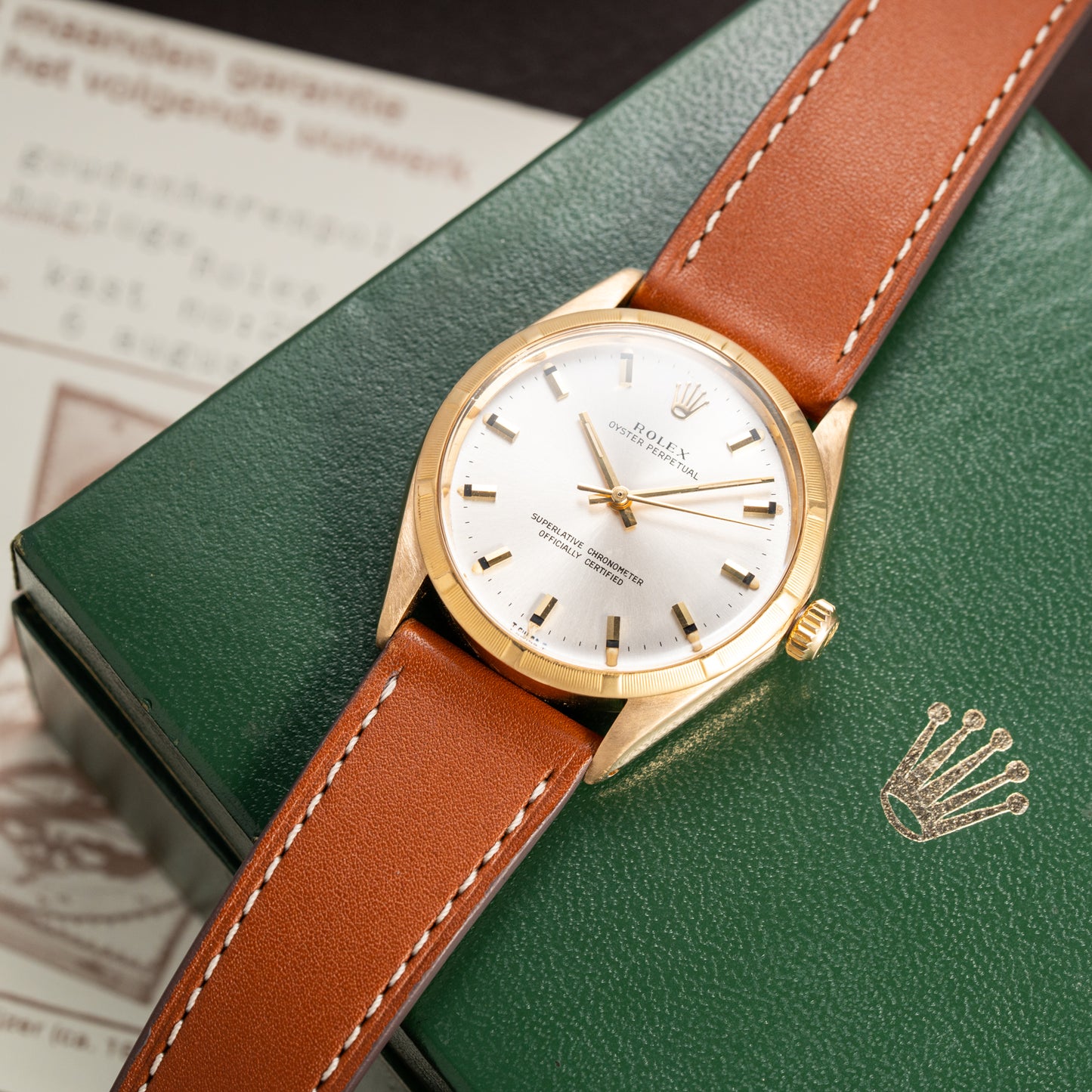 Rolex Oyster Perpetual  Ref 1005 18K Yellow Gold from 1968