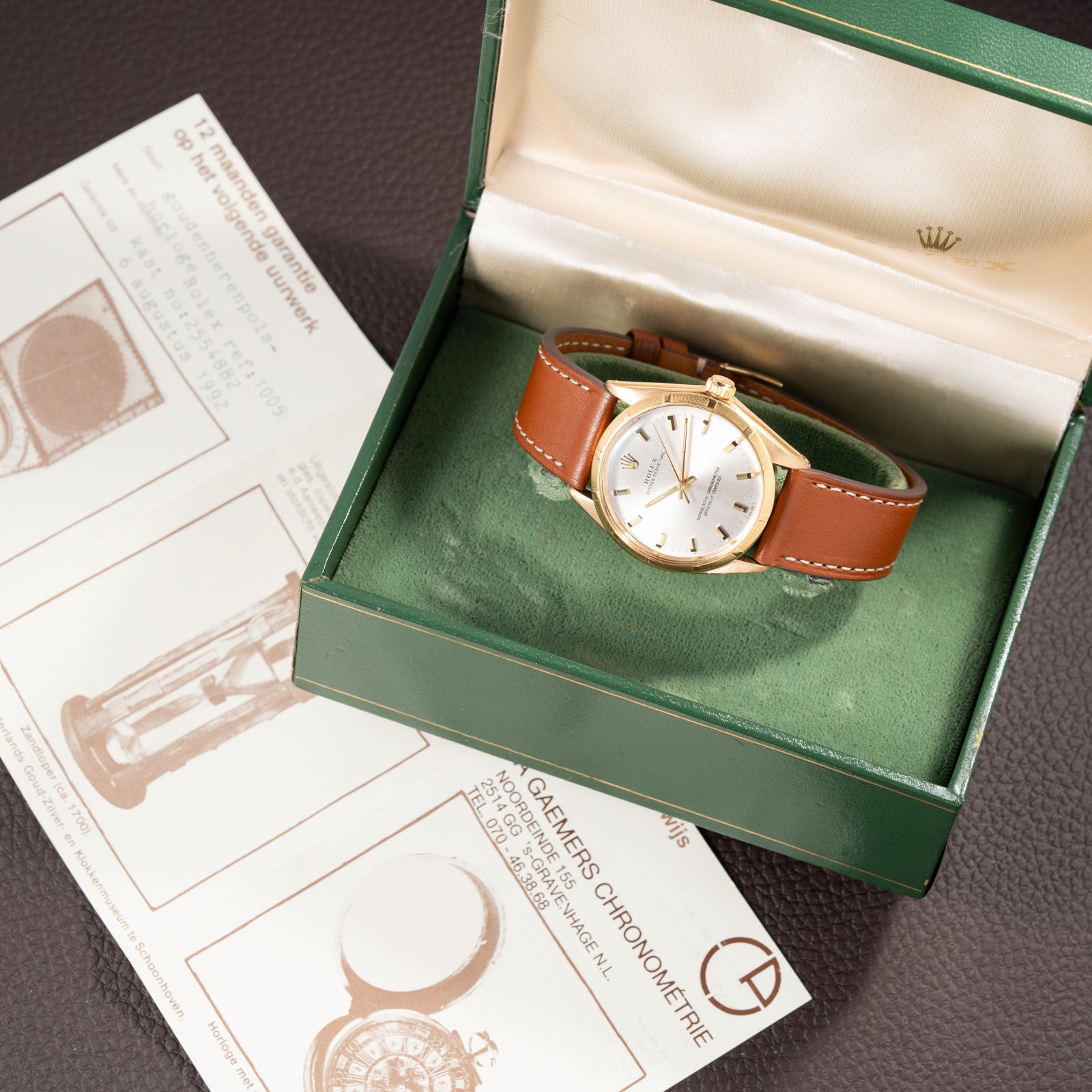 Rolex Oyster Perpetual  Ref 1005 18K Yellow Gold from 1968