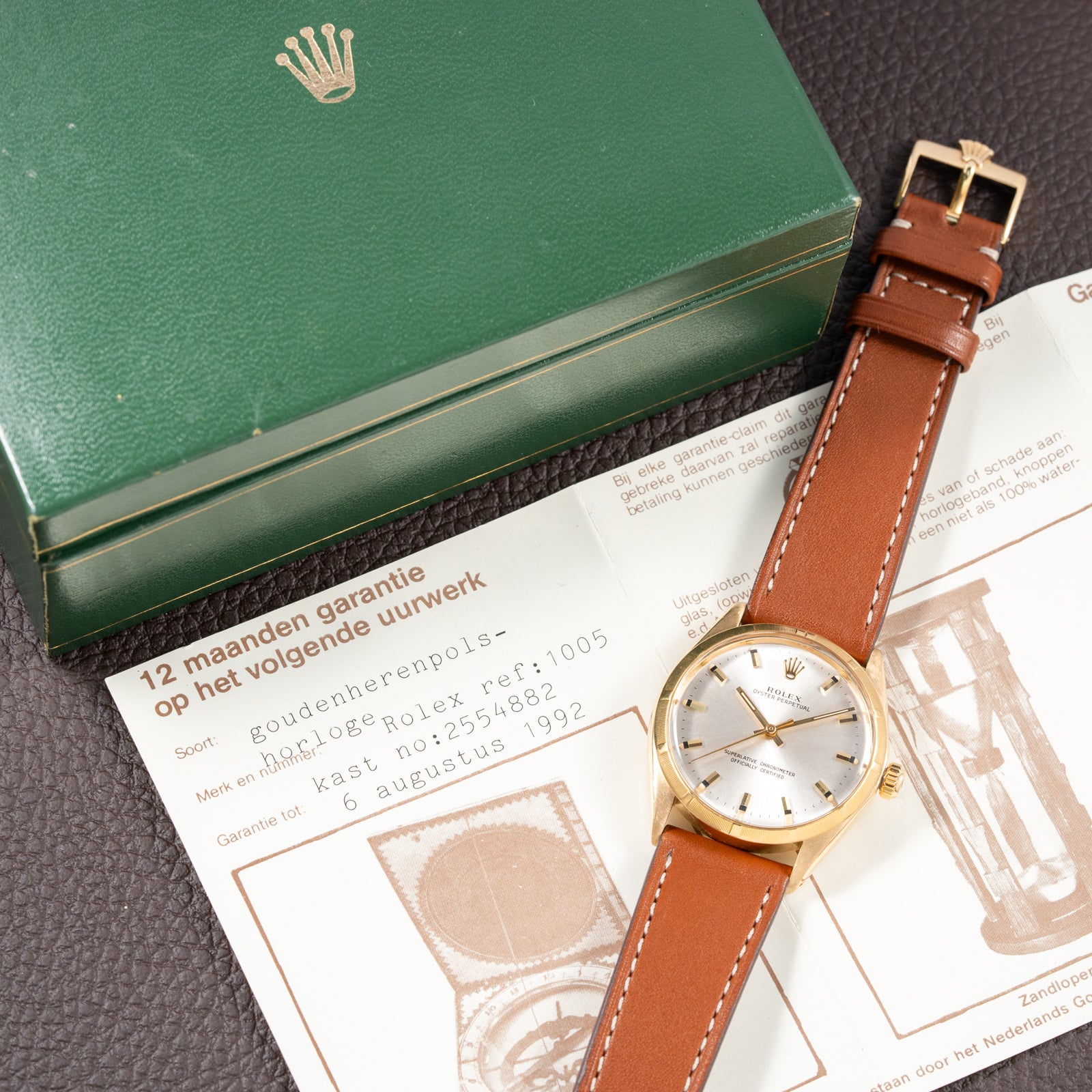 Rolex Oyster Perpetual Ref 1005 18K Yellow Gold from 1968 – Le