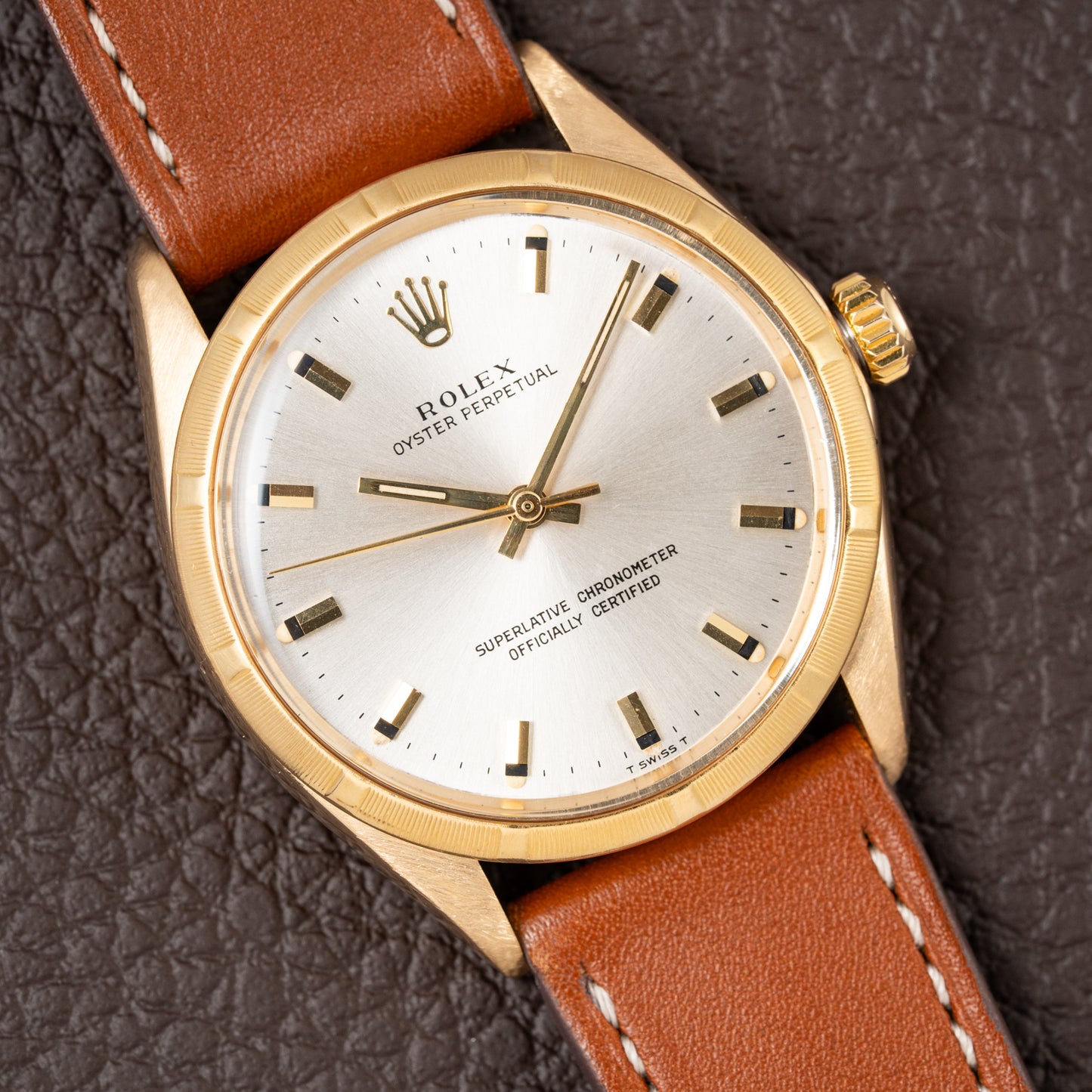 Rolex Oyster Perpetual  Ref 1005 18K Yellow Gold from 1968