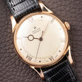Rolex Precision 'Pontife' hands 18k Rosé Gold Fab. Suisse French Case from 1940s