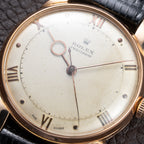 Rolex Precision 'Pontife' hands 18k Rosé Gold Fab. Suisse French Case from 1940s