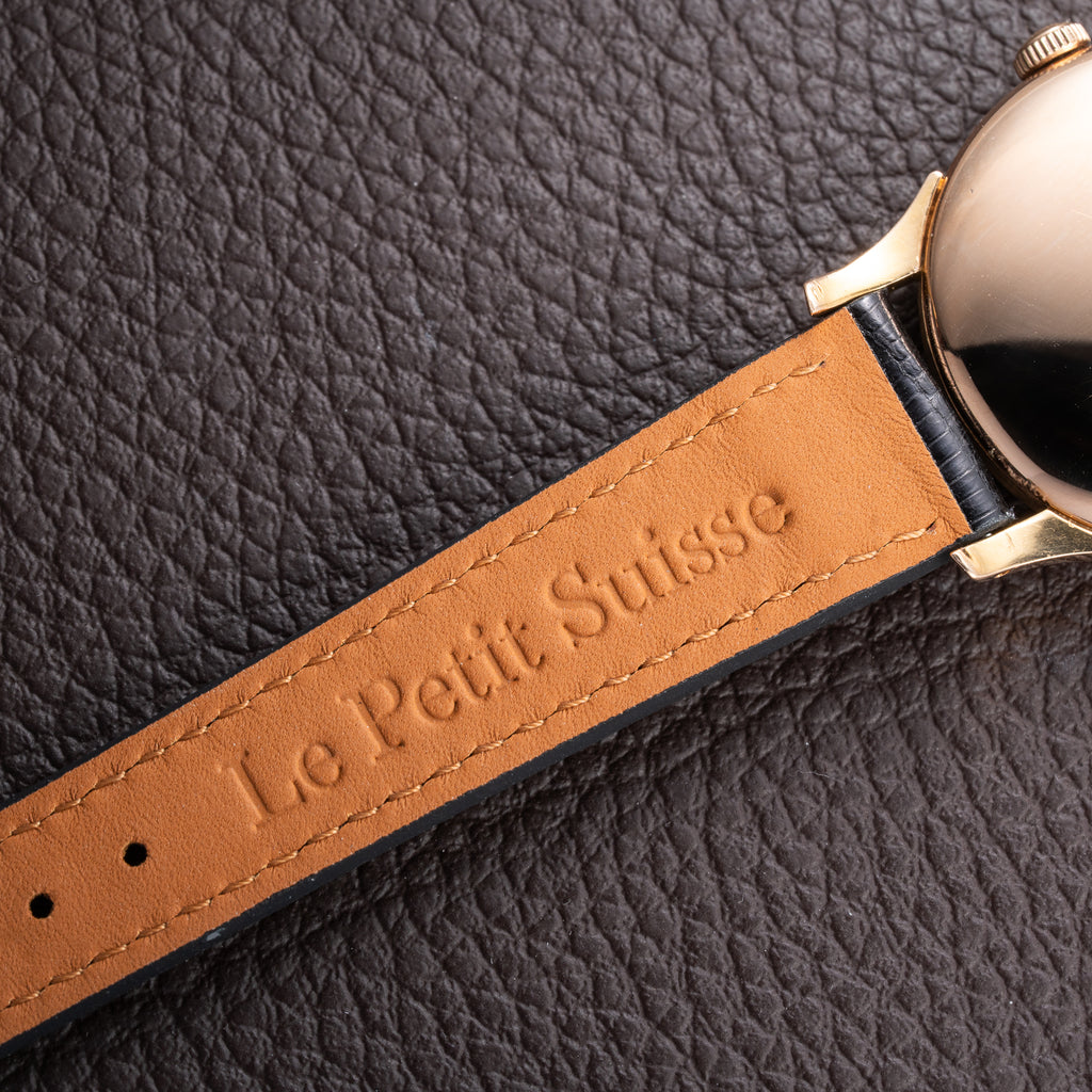 Rolex Precision 'Pontife' hands 18k Rosé Gold Fab. Suisse French Case from 1940s