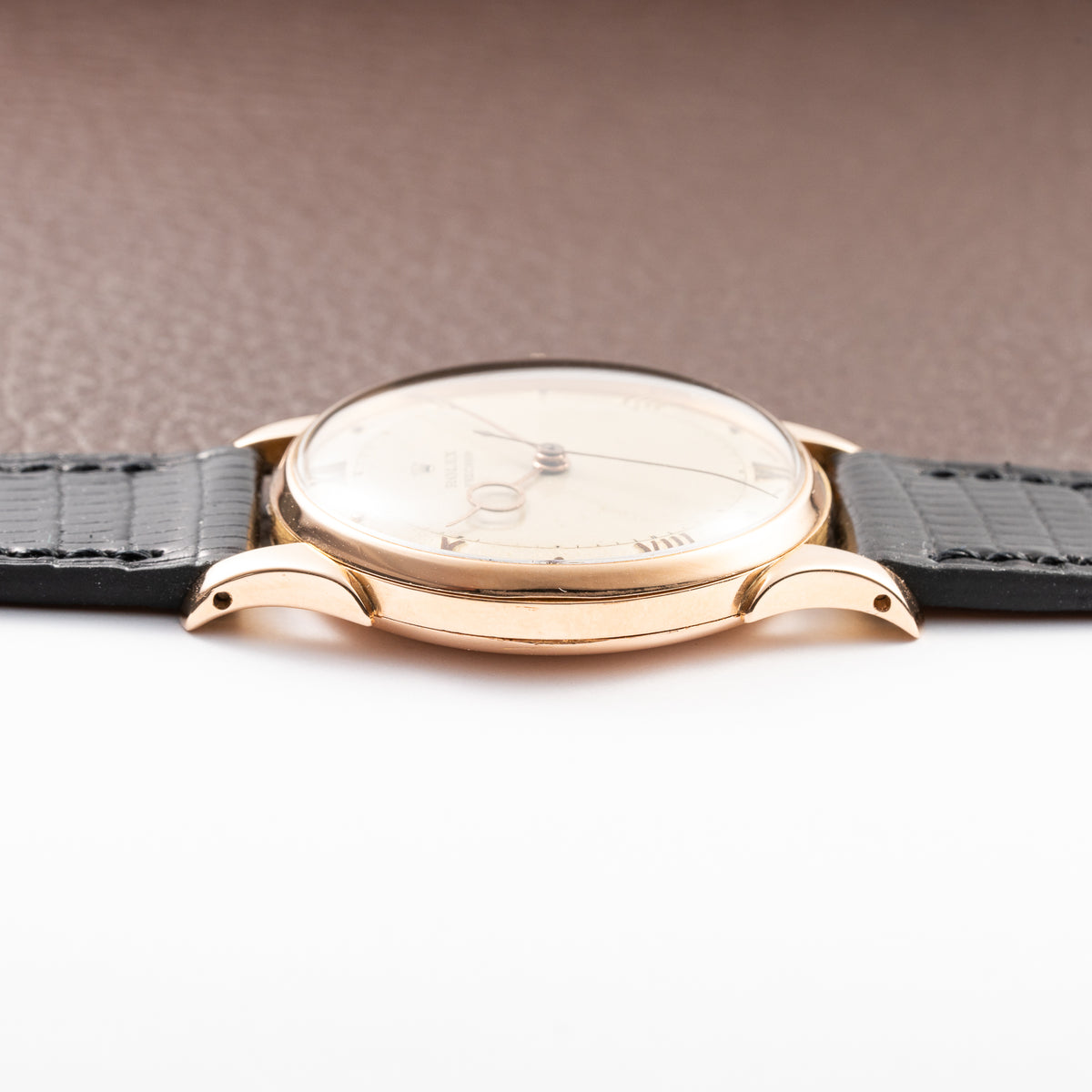 Rolex Precision 'Pontife' hands 18k Rosé Gold Fab. Suisse French Case from 1940s
