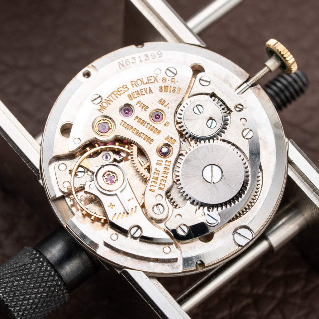 Rolex Precision “Disco Volante” UFO Grey Ghost Dial 18K Yellow Gold Ref. 9522 from 1950s