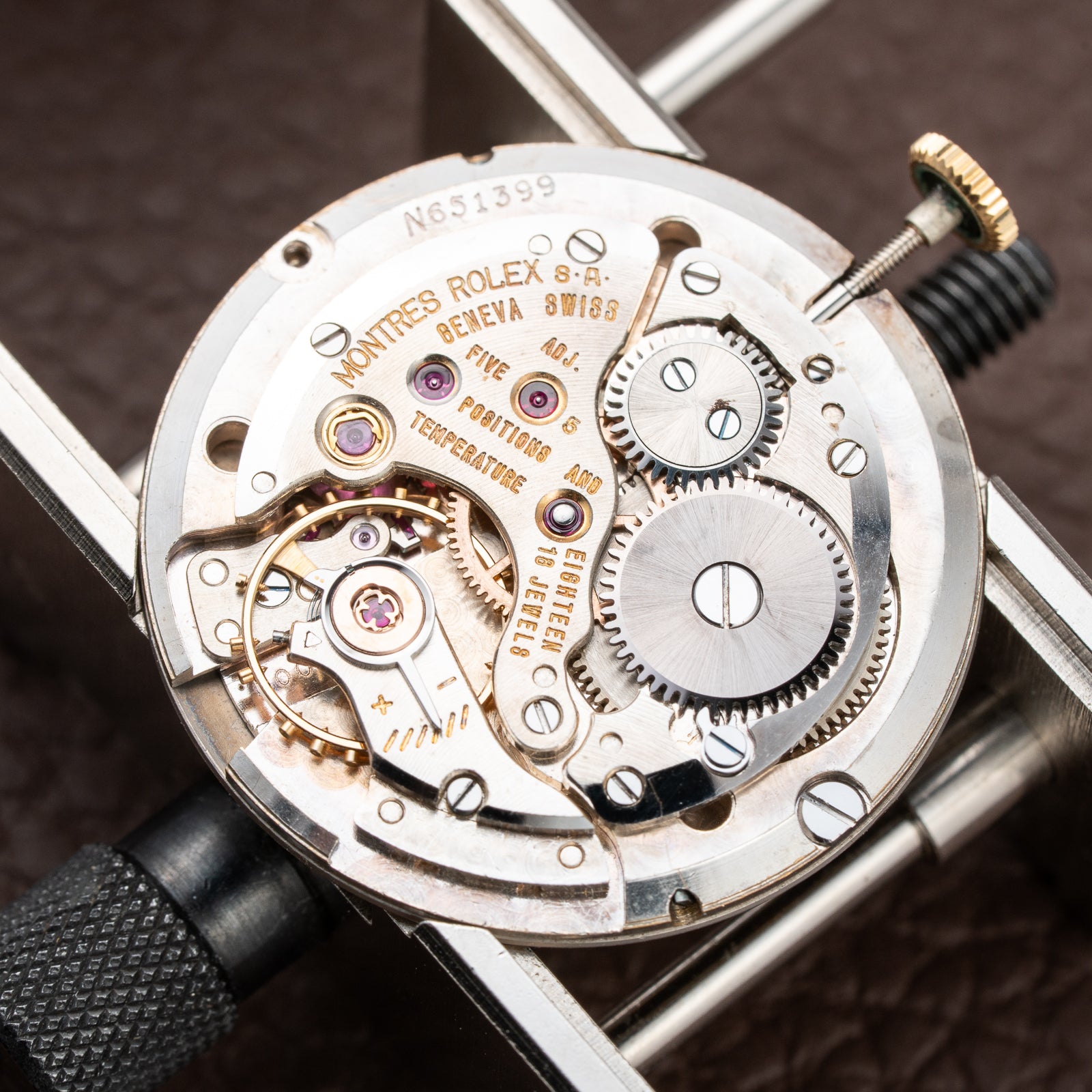 Rolex Precision “Disco Volante” UFO Grey Ghost Dial 18K Yellow Gold Ref. 9522 from 1950s