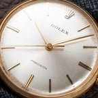 Rolex Precision Dress Watch Central Seconds 18K Yellow Gold Ref 9659 from 1950s