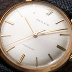 Rolex Precision Dress Watch Central Seconds 18K Yellow Gold Ref 9659 from 1950s