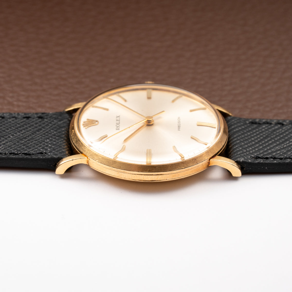 Rolex Precision Dress Watch Central Seconds 18K Yellow Gold Ref 9659 from 1950s