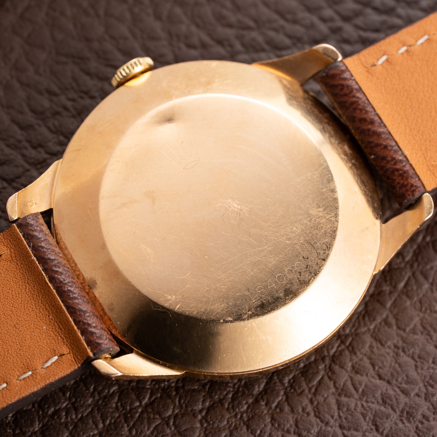 Rolex Precision 18K Rosé Gold with Faceted Diamond Index Dial Ref. 9205 Circa 1956