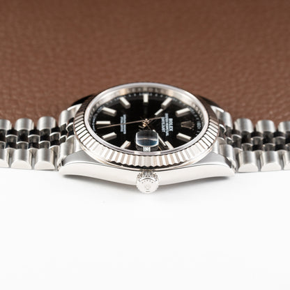 Rolex Datejust 41 Black Jubilee Full Set 2020 Ref 126334