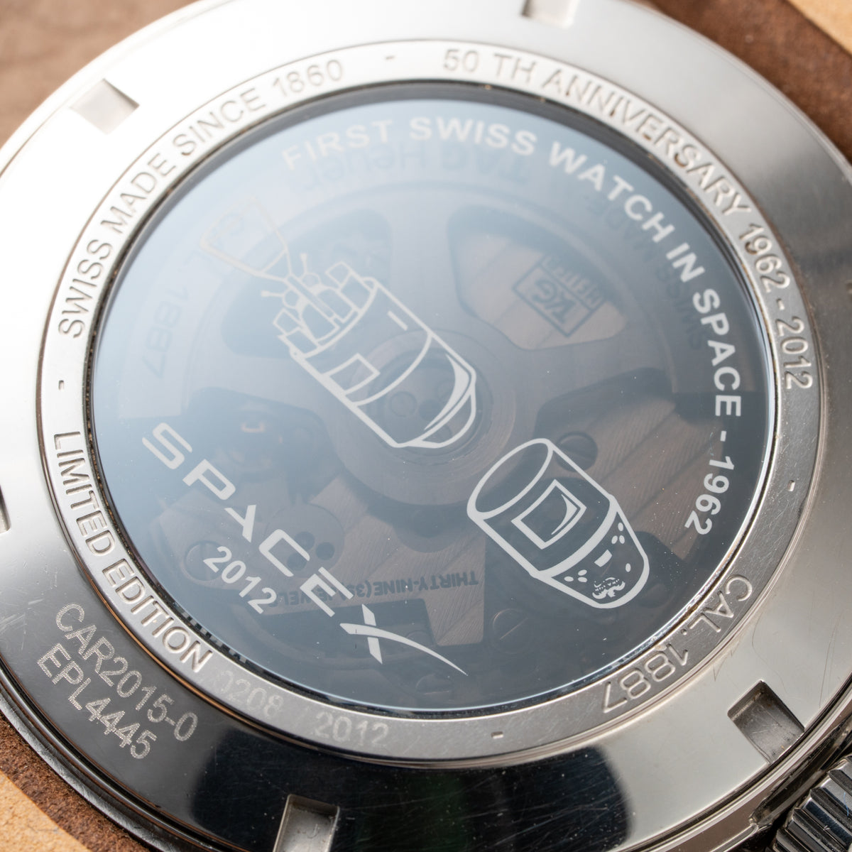 TAG Heuer Carrera Calibre 1887 SpaceX Special Limited Edition Ref. CAR2015.FC6321 from 2013