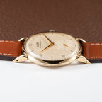 Tissot Antimagnetique Gold 14k Oversized with Tear Drop Lugs from the 1940s