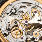 Titus Black Gilt Dial Jumbo Chronograph 18K Rosé Gold from the 1940s/50s