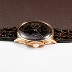 Titus Black Gilt Dial Jumbo Chronograph 18K Rosé Gold from the 1940s/50s