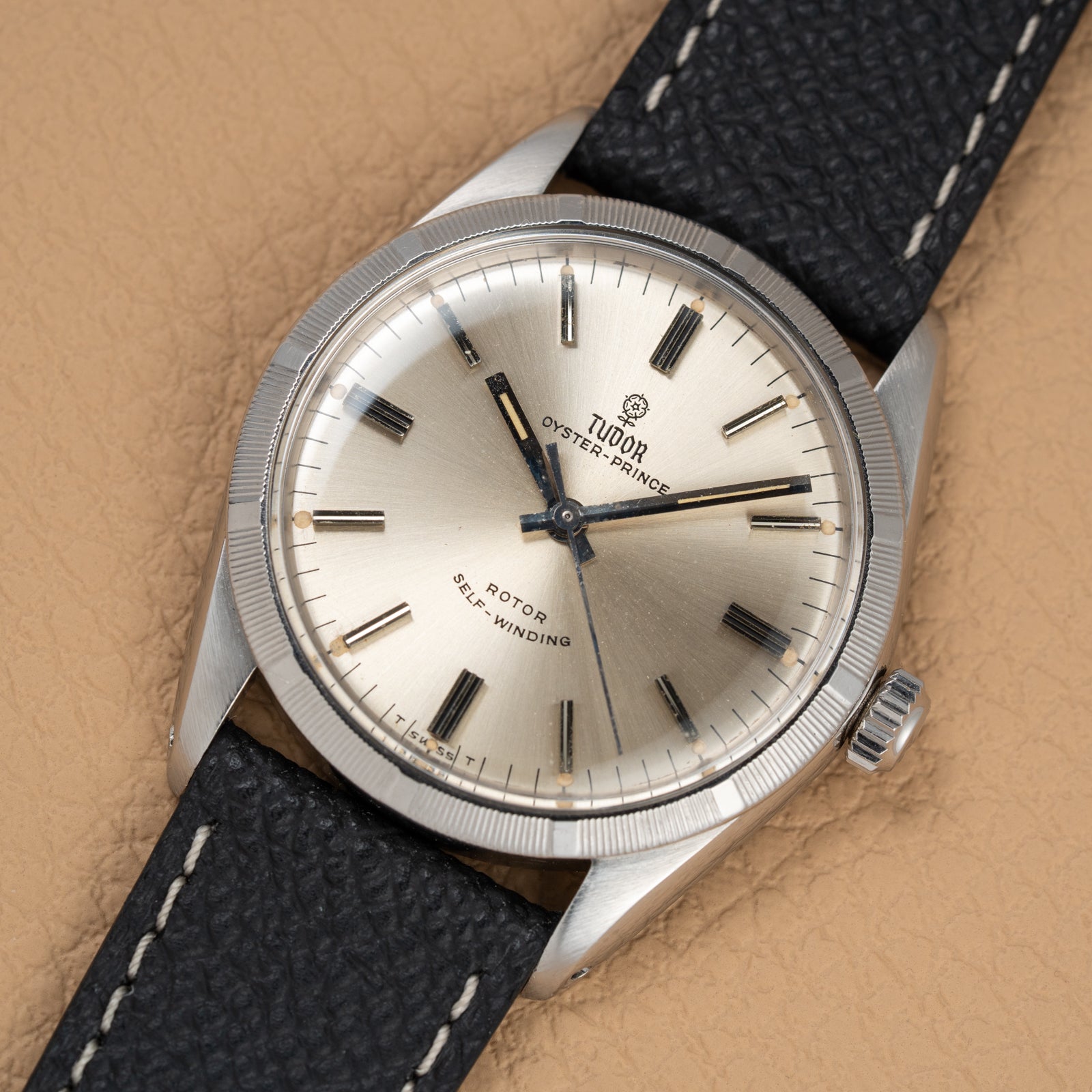Tudor Oyster Prince Rare Bamboo Milled Bezel Rotor Self-Winding from 1966