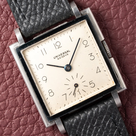 Universal Genève Square Dress Watch Art Deco Ref 7273 1940s