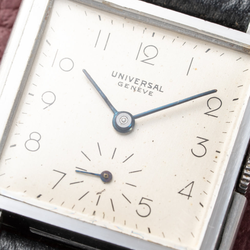 Universal Genève Square Dress Watch Art Deco Ref 7273 1940s