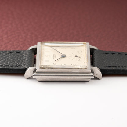 Universal Genève Square Dress Watch Art Deco Ref 7273 1940s