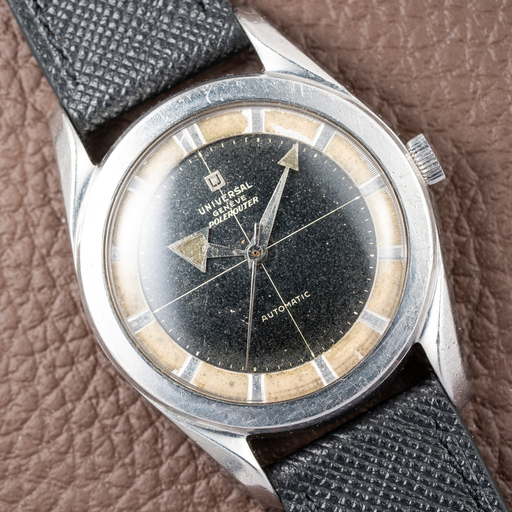 Universal Genève Polerouter Broad Arrow Nitelite Marker Ring Ref. 20217BA From 1960s
