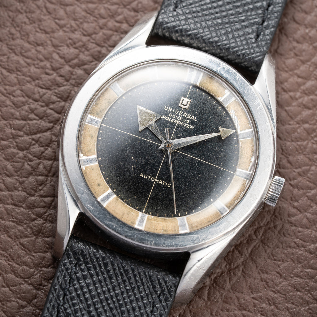 Universal Genève Polerouter Broad Arrow Nitelite Marker Ring Ref. 20217BA From 1960s