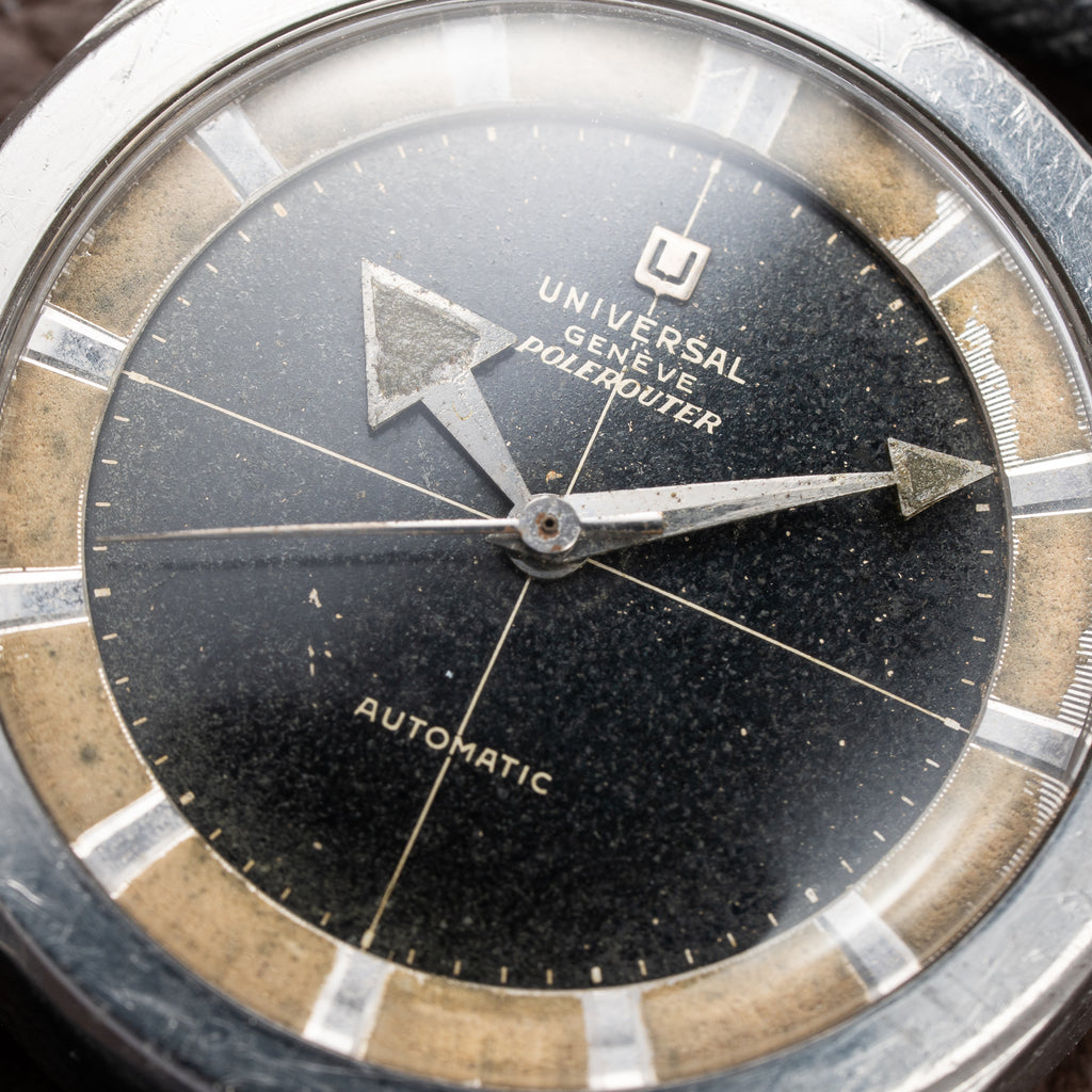 Universal Genève Polerouter Broad Arrow Nitelite Marker Ring Ref. 20217BA From 1960s