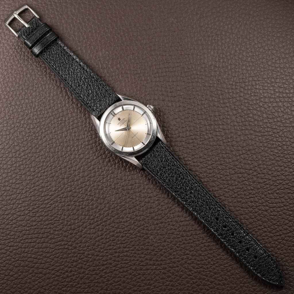 Universal Genève Polerouter Bumper Automatic Stainless Steel Cal. 138 Ref. 20217 from 1950s