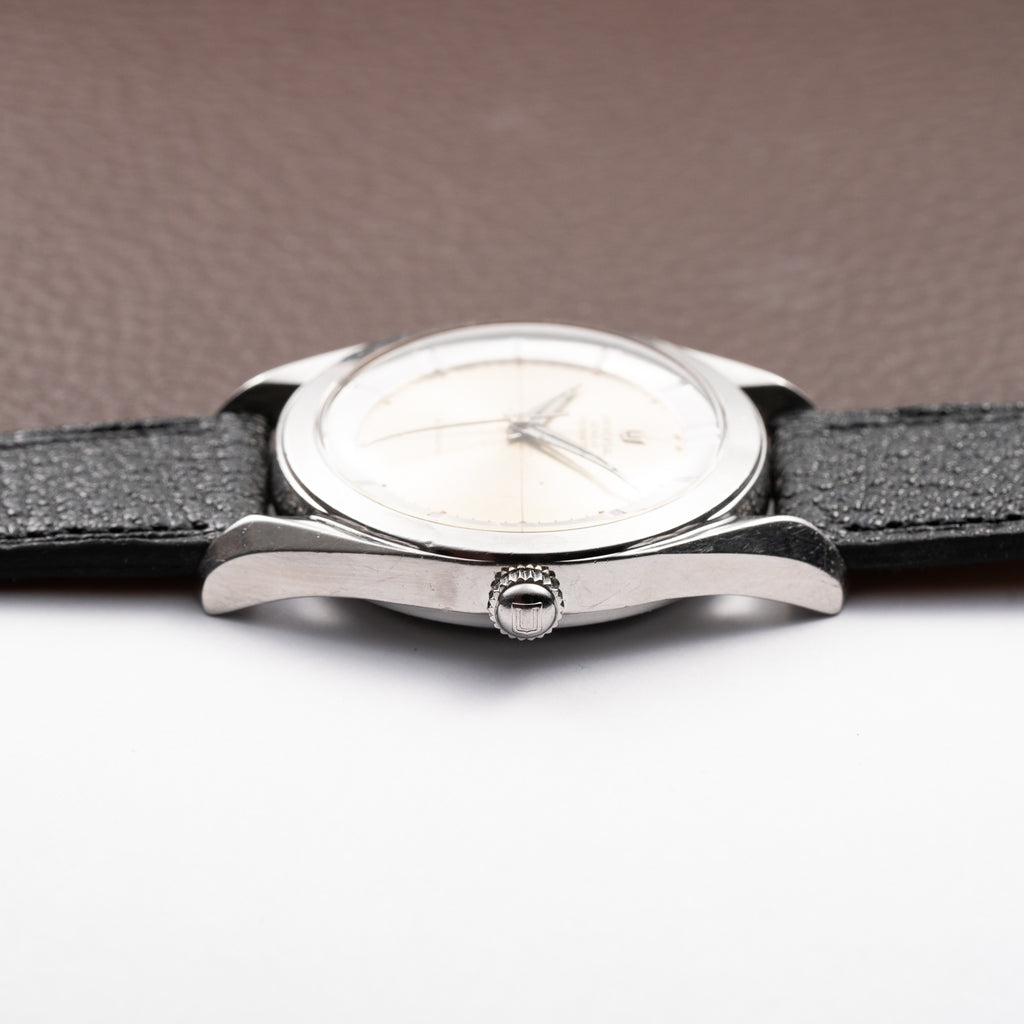 Universal Genève Polerouter Bumper Automatic Stainless Steel Cal. 138 Ref. 20217 from 1950s