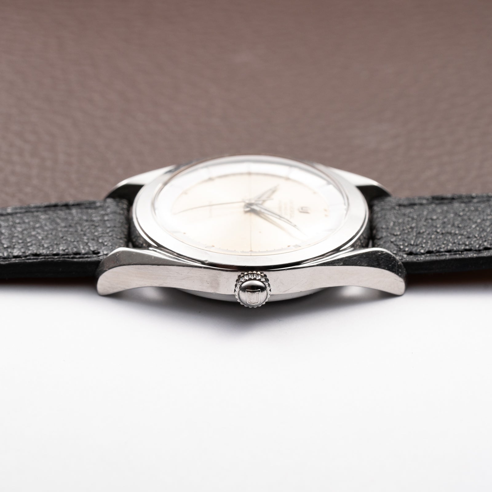 Universal Genève Polerouter Bumper Automatic Stainless Steel Cal. 138 Ref. 20217 from 1950s