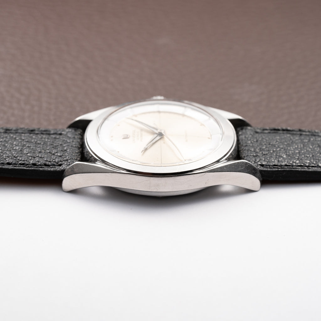 Universal Genève Polerouter Bumper Automatic Stainless Steel Cal. 138 Ref. 20217 from 1950s