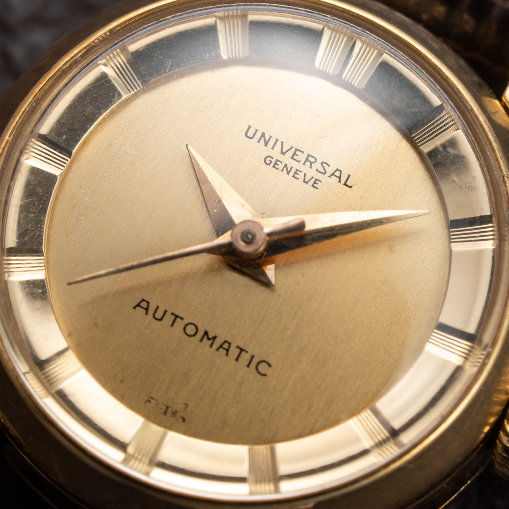 Universal Genève Polerouter DeLuxe 'Mini' Lady Automatic 18K Yellow Gold Ref. 17601 From 1960s