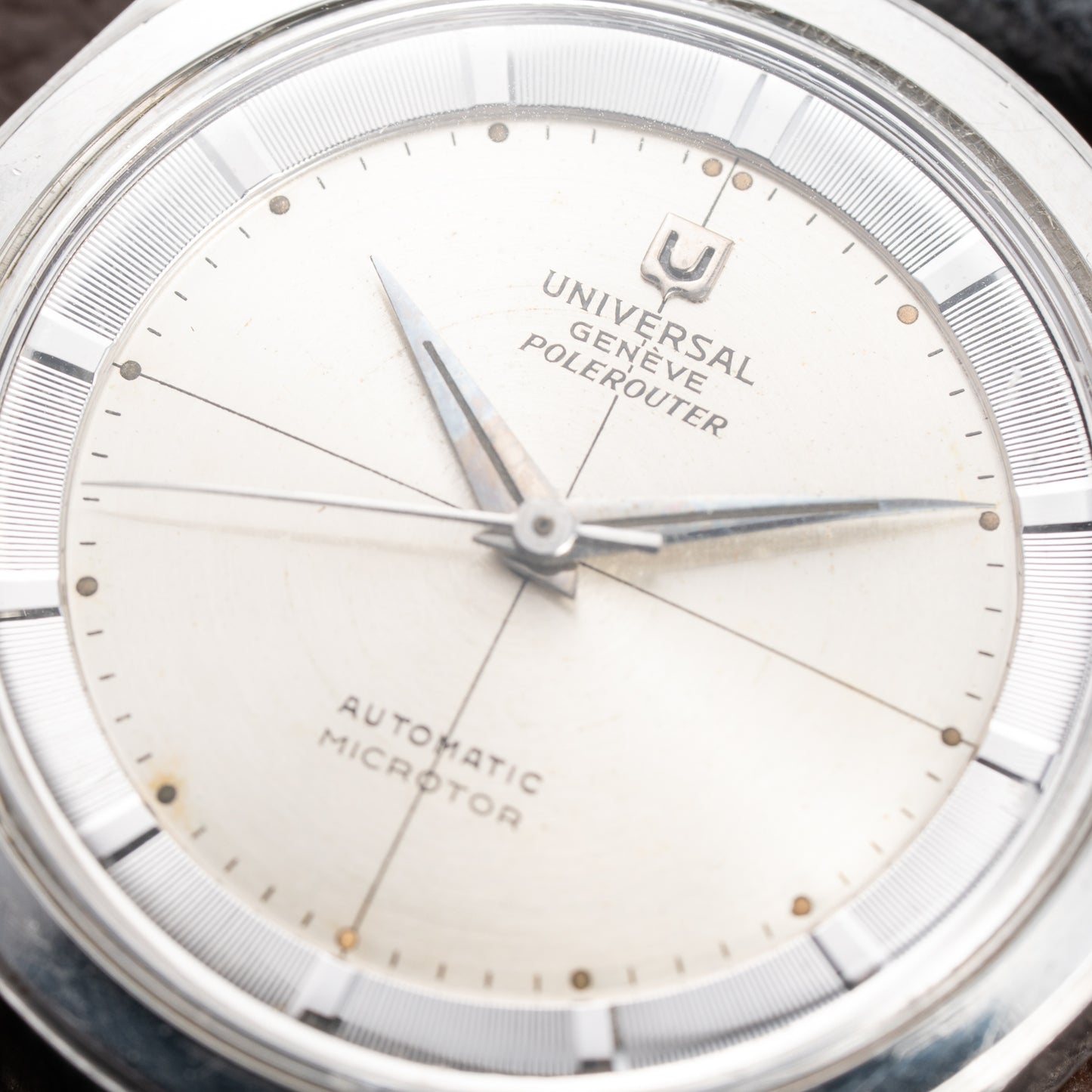 Universal Genève Polerouter Microrotor Automatic Gérald Genta Design Ref. 20360-2 from 1950s