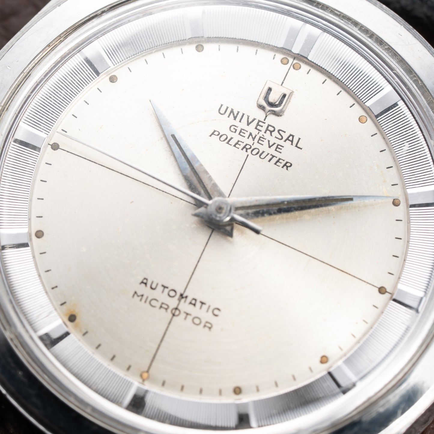 Universal Genève Polerouter Microrotor Automatic Gérald Genta Design Ref. 20360-2 from 1950s