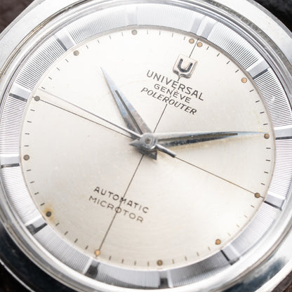 Universal Genève Polerouter Microrotor Automatic Gérald Genta Design Ref. 20360-2 from 1950s