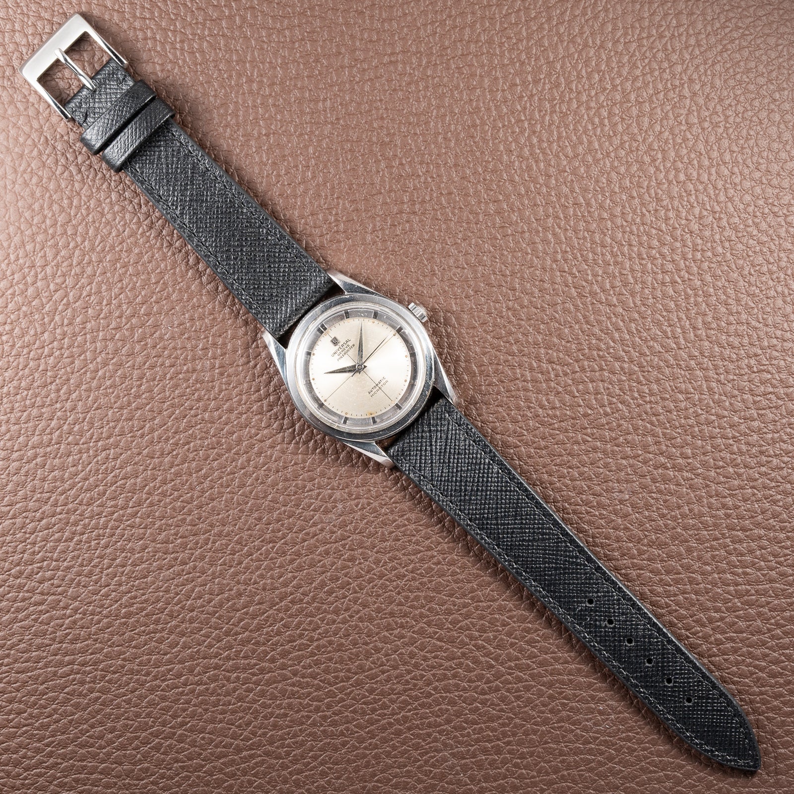 Universal Genève Polerouter Microrotor Automatic Gérald Genta Design Ref. 20360-2 from 1950s