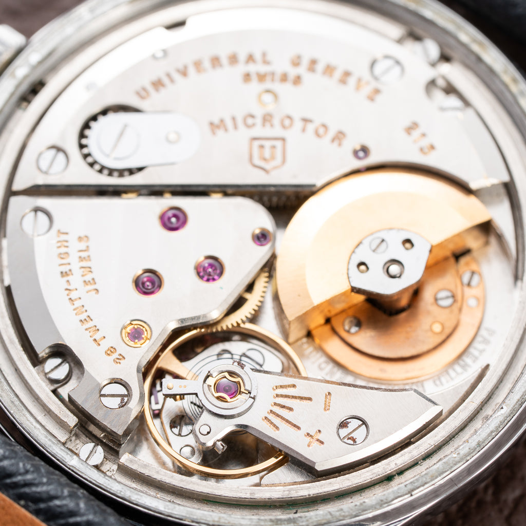 Universal Genève Polerouter Microrotor Automatic Gérald Genta Design Ref. 20360-2 from 1950s