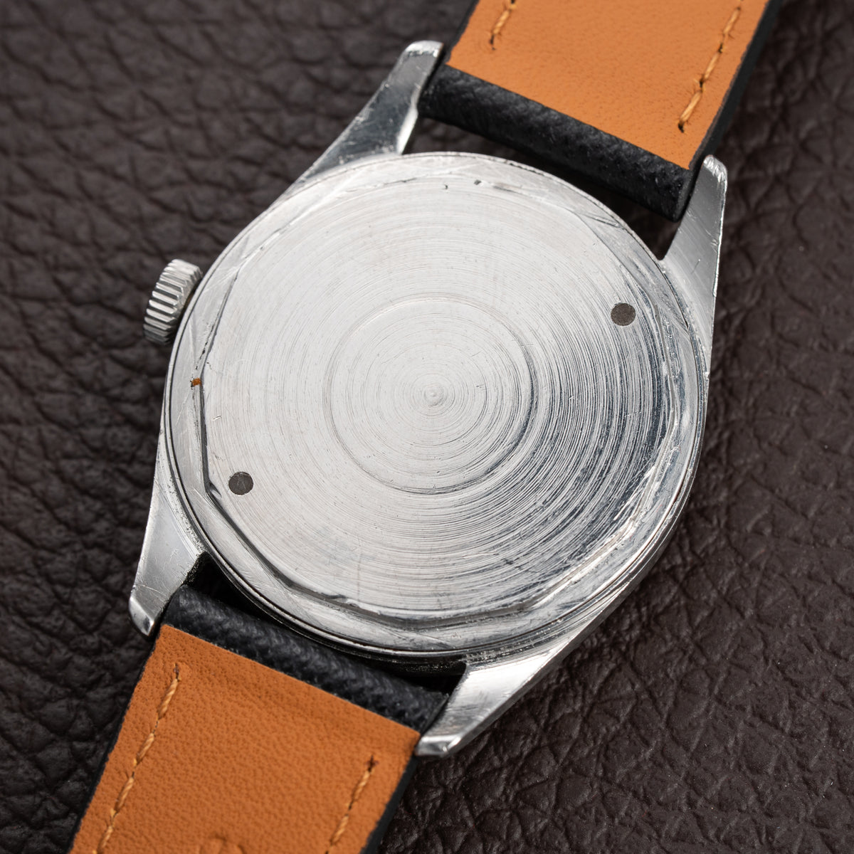 Universal Genève Polerouter Micro-Rotor Tropical Black Crosshair Dial Ref. 204610 From 1960s