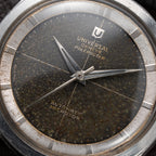 Universal Genève Polerouter Micro-Rotor Tropical Black Crosshair Dial Ref. 204610 From 1960s