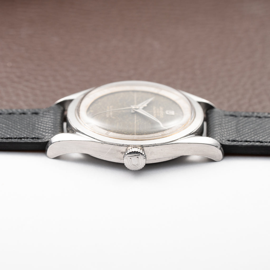 Universal Genève Polerouter Micro-Rotor Tropical Black Crosshair Dial Ref. 204610 From 1960s