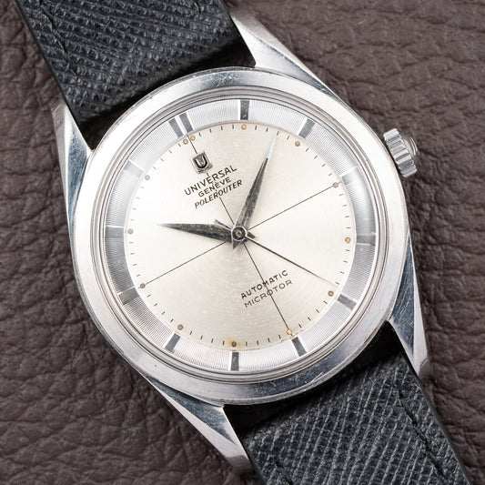 Universal Genève Polerouter Microrotor Automatic Gérald Genta Design Ref. 20360-2 from 1950s