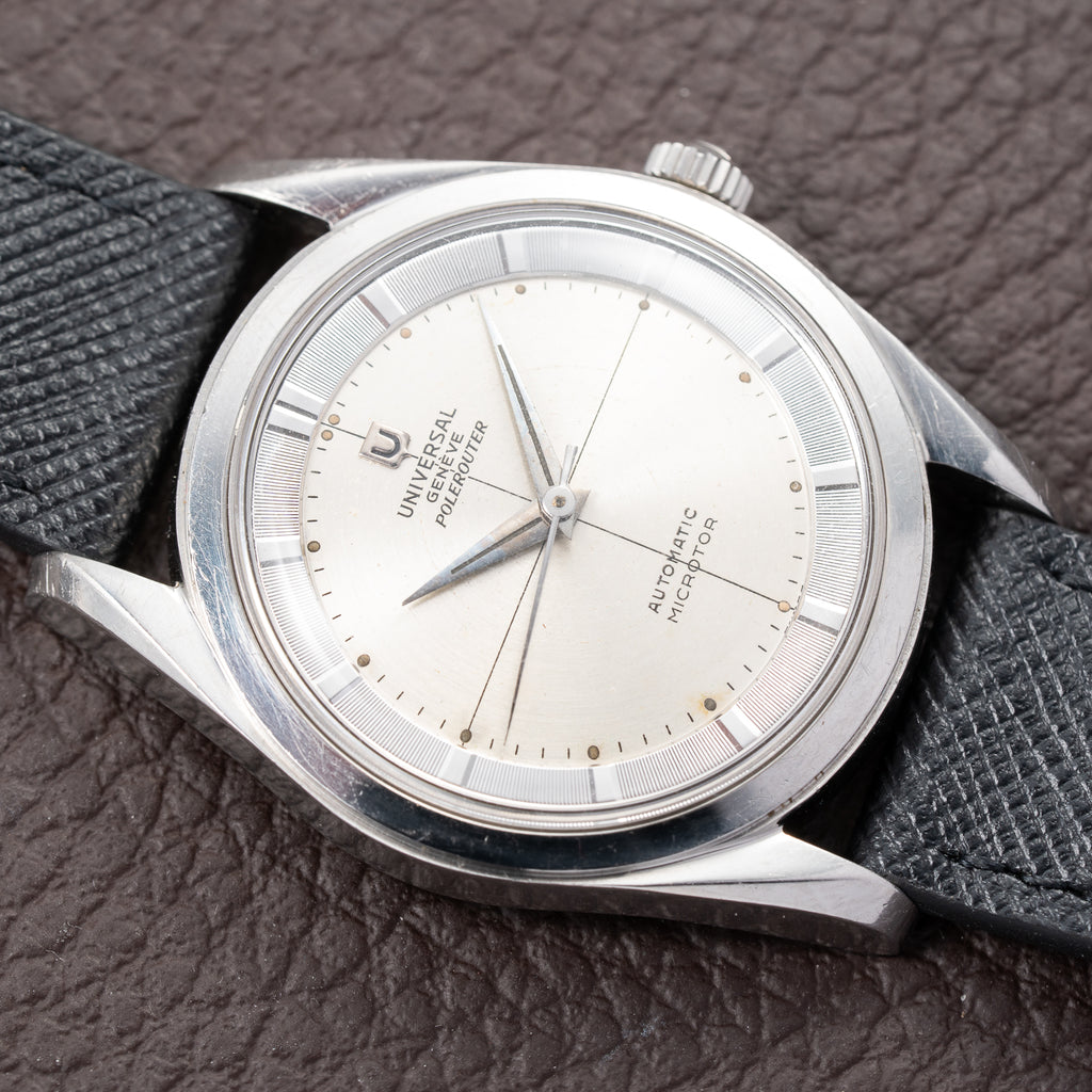 Universal Genève Polerouter Microrotor Automatic Gérald Genta Design Ref. 20360-2 from 1950s