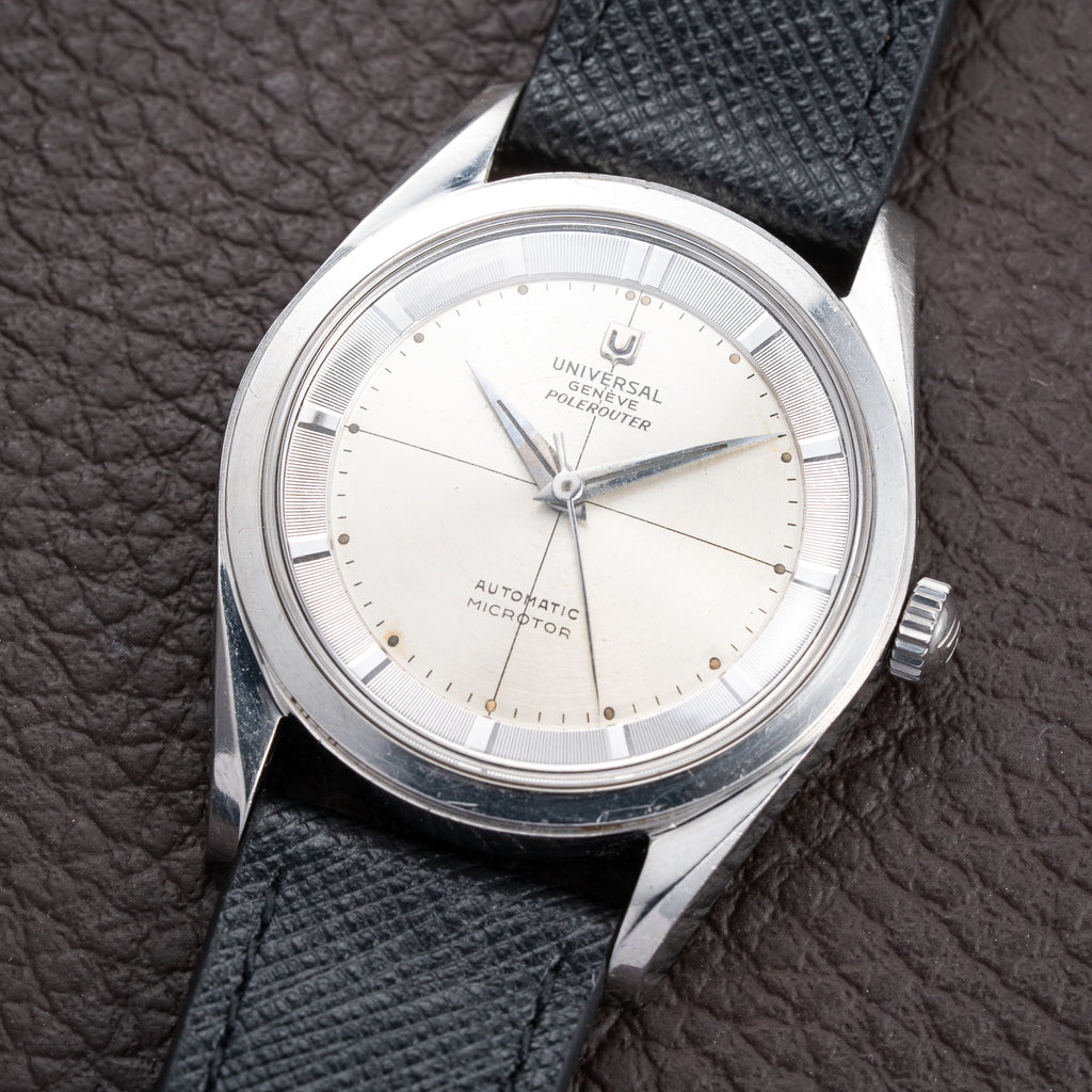 Universal Genève Polerouter Microrotor Automatic Gérald Genta Design Ref. 20360-2 from 1950s