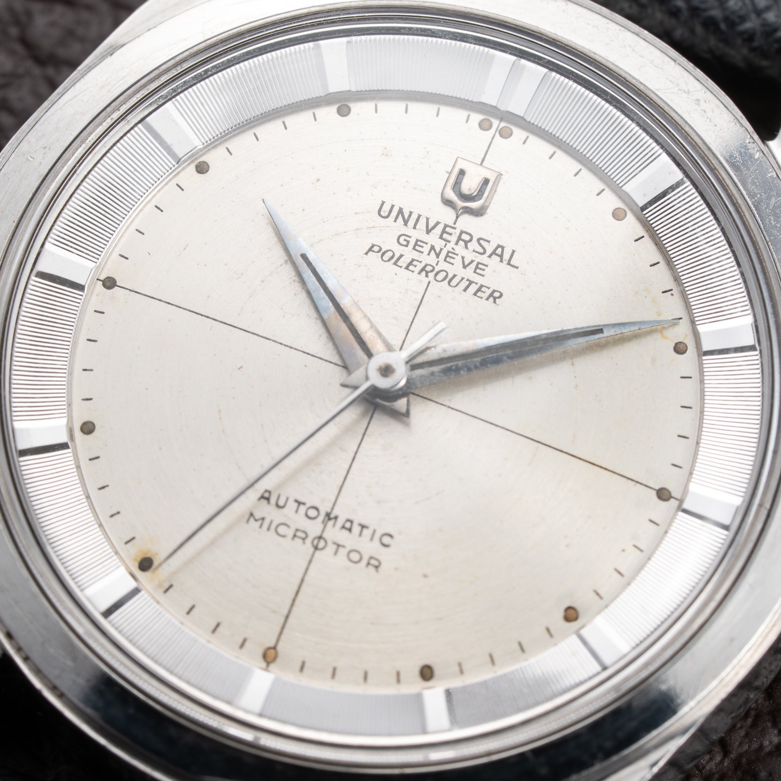 Universal Genève Polerouter Microrotor Automatic Gérald Genta Design Ref. 20360-2 from 1950s