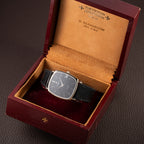 Vacheron Constantin Automatic Matt Black Sigma Dial Ultra-Thin  TV Case 18K White Gold Ref. 2196 from 1970s